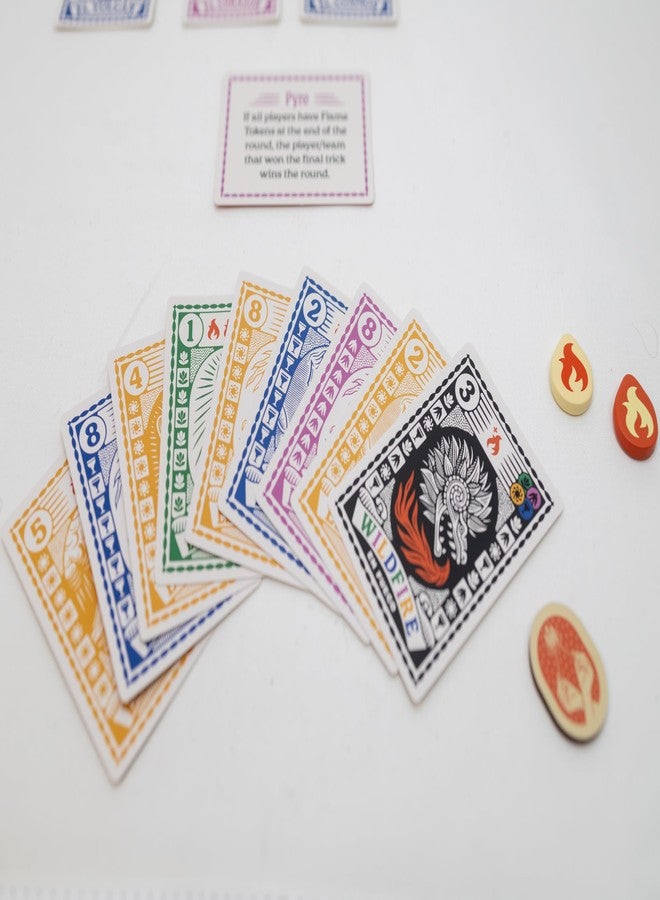 Keymaster Games Fuego - Trick-Taking Card Game for 2-4 Players - Simple, Quick, Fun, Strategic, Travel-Friendly - Perfect for Game Night, Date Night & Travel - Image 4